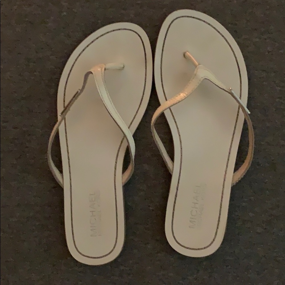 Michael Kors white sandals